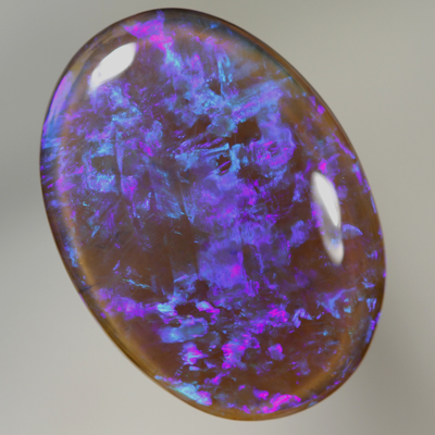 SOLID BLACK CRYSTAL OPAL Bright turquoise and purple in 3D SEE VIDEO
